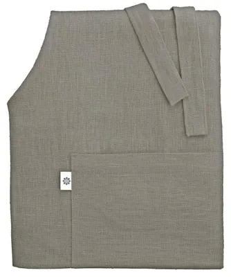 Imagen del producto de Delantal de cocina "Ella" - 100% lino - Gris - 70 x 84 cm