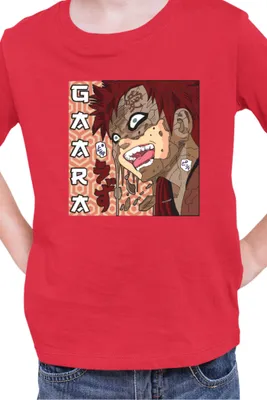 Obrázek produktu pro Dětské Triko Japan Manga Anime Comics Animation Naruto Gaara Shikaku, 5-6 Jahr - 116 / Červené