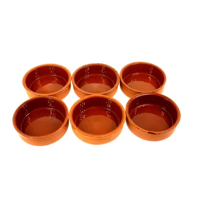 Produktbild von 6 teiliges Tontopfset für warme Mahlzeiten und Aufläufe