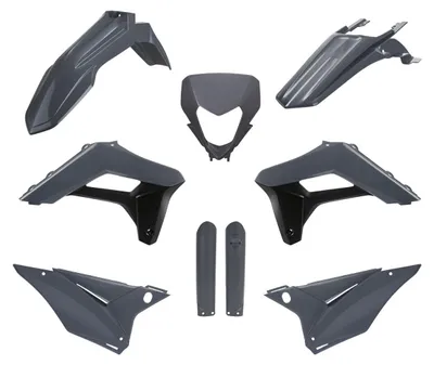 Immagine prodotto di Kit 9 carene POLISPORT grigio per Sherco