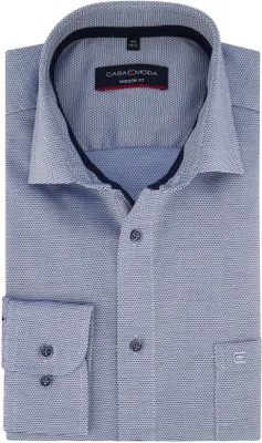 Produktbild von Casa Moda Businesshemd normale Passform blau bügelfrei