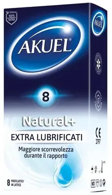 Produktbild von Profilattico Akuel Natural+ Mit Zusätzlicher Gleitgele. 8 Stücke