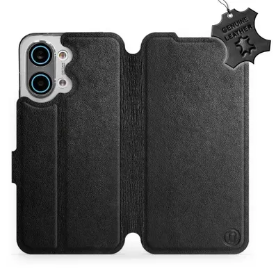 Produktbild von Echtleder Handyhülle für Xiaomi POCO X8 Pro Max, Mobiwear Leather, Schwarz