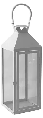 Image de Lanterne XXL en acier inoxydable 54cm
