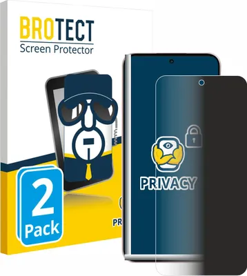 Produktbild von 2x BROTECT Sichtschutzfolie für Oppo Reno 14 Anti-Spy Privacy Sichtschutz Blickschutz Folie Blaulicht-Schutz
