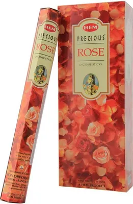 Produktbild von 120 Räucherstäbchen [ PRECIOUS ROSE ] Duft aus Indien Marke HEM