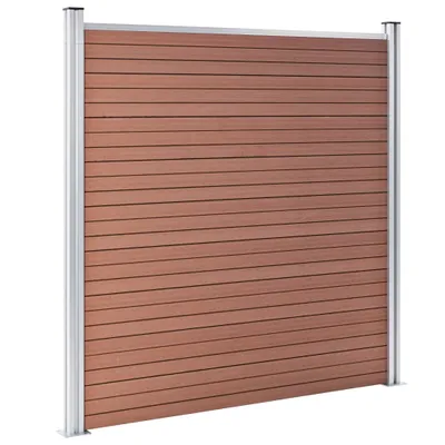 Obrázek produktu pro vidaXL Zahradní plot WPC 180×186 cm hnědý