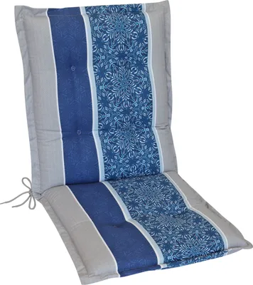 Produktbild von Herlag Niedriglehner-Auflage Valeria Gartenstuhlauflage Streifen-Muster Blau 103x50x7,5cm