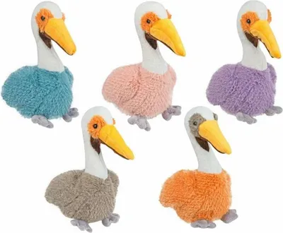 Immagine prodotto di Mascotte di peluche Pellicano 25 cm - Simpatico uccellino con morbida pelliccia