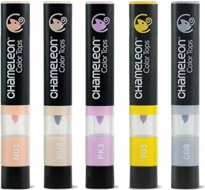 Produktbild von Chameleon CT4501 Porzellanmalstift Pastel Tones 5 Stck