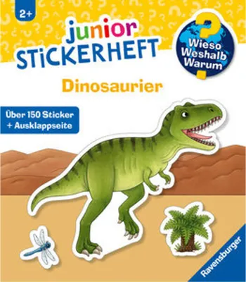 Produktbild von Ravensburger Buch Wieso? Weshalb? Warum? Stickerheft Junior Dinosaurier 60106