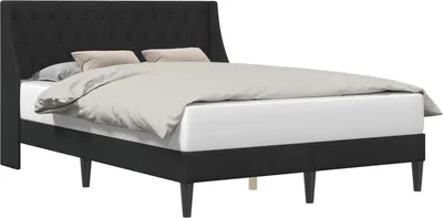 Immagine prodotto di Struttura del letto con testiera Nero 120 x 190 cm Velluto