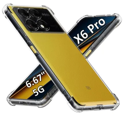 Obrázek produktu pro Pro Xiaomi Redmi K70E / Poco X6 Pro – odolné TPU pouzdro na mobil, průhledné