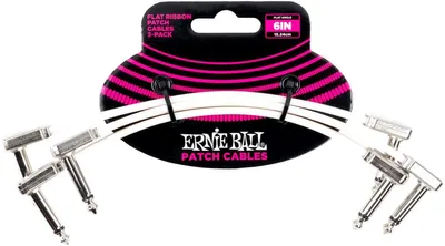 Zdjęcie produktu dla Ernie Ball P06385, 6,35 mm, męski, 6,35 mm, męski, 0,15 m, biały