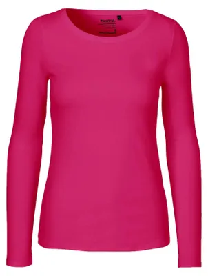 Produktbild von Neutral - T-Shirt für Damen Langärmlig LT2916 (XXL) (Pink)