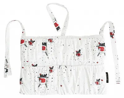 Productafbeelding van Lullalove Organizer voor babybedje MRB | 8 vakken | Gemaakt van  katoen