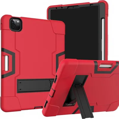 Image de Étui pour iPad Air 5/Air 4/Pro 11" support et stylet rouge
