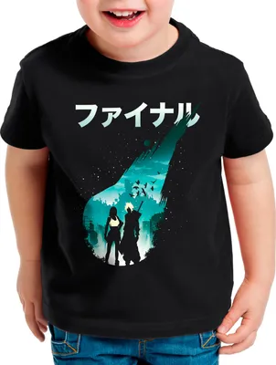 Produktbild von style3 Buster Sword Team Kinder T-Shirt anime cloud chocobo sephiroth