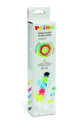 Obrázek produktu pro PRIMO prstové barvy 6 x 25 ml..