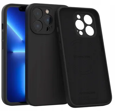 Zdjęcie produktu dla Silikonowe etui magnetyczne SPACECASE Silicone Mag do iPhone 13 Pro Czarny