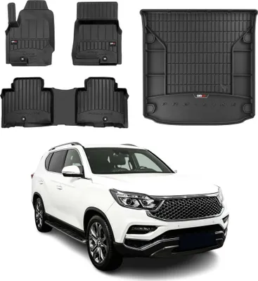 Produktbild von OMAC Fußmatten & Kofferraumwanne Set für Ssangyong Rexton 2017-2025 Gummi 4x