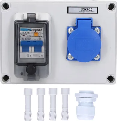 Obrázok produktu pre Zásuvka, zásuvka, nemecká norma 200-250 V, s 230 V, 40 A, 1P+N RCD
