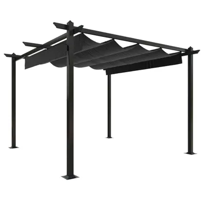 Produktbild von Möbel Pavillon mit Ausziehbarem Dach 3x3 m Anthrazit - Pavillons & Partyzelte CLORIS9893764