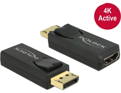 Image de Adaptateur Delock DisplayPort 1.2 mâle > HDMI femelle