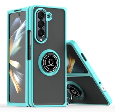 Immagine prodotto di Per Samsung Galaxy Z Fold6 Shadow Design TPU + PC Custodia protettiva Cover Custodia protettiva blu chiaro