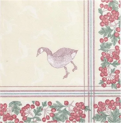 Produktbild von Servietten "ROYAL Collection" 1/4-Falz 40 cm x 40 cm "Goose"