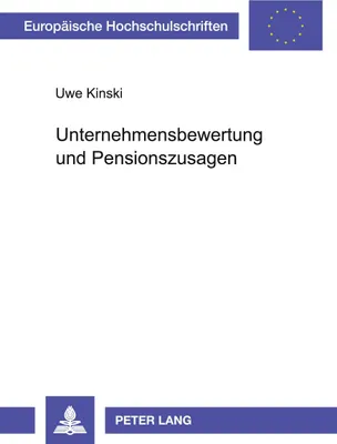 Produktbild von Unternehmensbewertung und Pensionszusagen