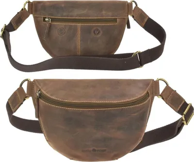 Produktbild von Greenburry Gürteltasche Vintage Bauchtasche Leder 26 x 17 x 7