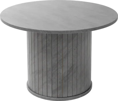 Produktbild von ML-Design Couchtisch rund Ø60x40 cm Beton-Optik Grau Wohnzimmertisch mit überstehender Tischplatte Beistelltisch Kaffeetisch Sofatisch für Tee, Kaffee