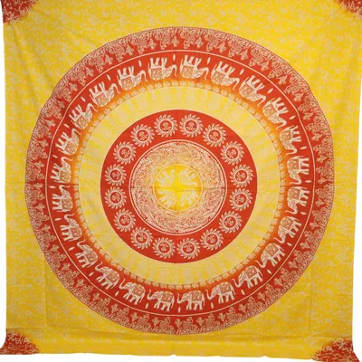 Produktbild von Orientalhaus Indische Mandala Tagesdecke Baumwolle Boho 230x210