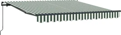 Immagine prodotto di Tenda Retrattile Verde e Bianco 350 x 250 cm