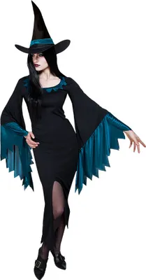 Produktbild von Kostüm Lady y Hexe Türkis/Schwarz Gr.M