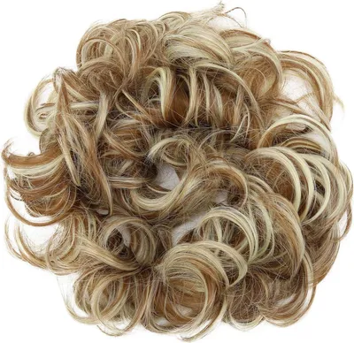 Productafbeelding van Go Go Gadget – Haarstuk – Haarroller – Romige knot – Extensions – Bruin met highlights – 2 stuks