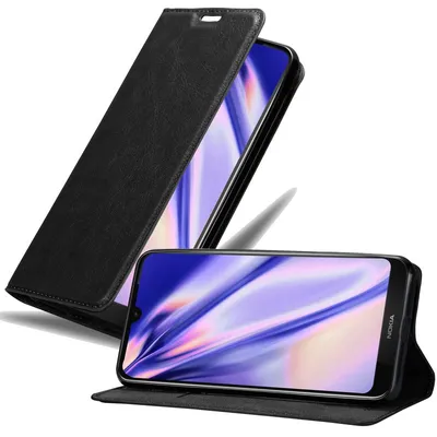 Immagine prodotto di Cadorabo cover per Nokia 4.2 cover protettiva in nero custodia per cellulare cover chiusura magnetica