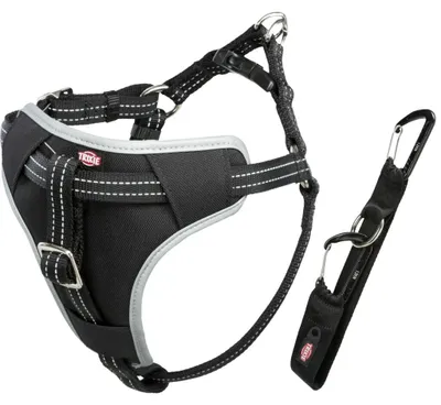 Produktbild von TRIXIE Hundeautogeschirr Comfort zur Sicherung auf Brusthöhe, mit Polsterung - schwarz - 65–80 cm/23 mm