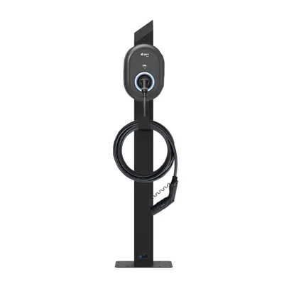 Produktbild von Wallbox Standfuß E.ON Drive vBox - Edelstahl schwarz (RAL 9005)