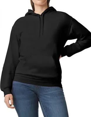 Produktbild von Gildan SF500 | Softstyle® Midweight Sweat Adult Hoodie Uni - Farbe: Black - Größe: L