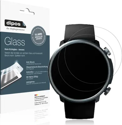 Produktbild von 2x Schutzfolie für Mibro Watch A1 matt - Anti-Shock 9H Folie dipos Glass