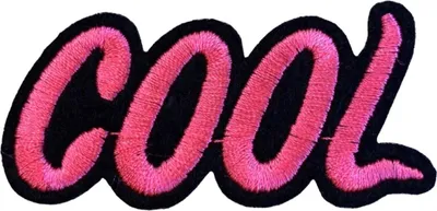 Produktbild von Cooler Text-Emblem-Aufnäher zum Aufbügeln