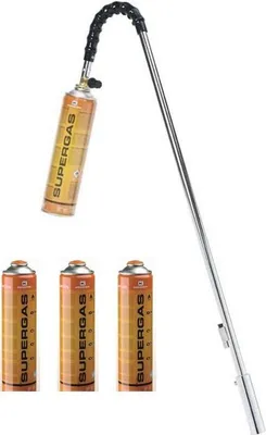 Image de Désherbeur thermique brule herbes + 4 Cartouches de gaz 330gr KEMPER