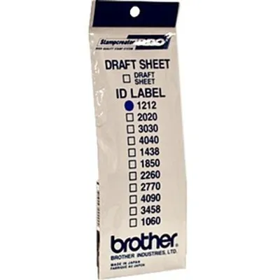Produktbild von Brother ID1212 - 12 x 12 mm 12 Etikett(en) Stempeletiketten - für StampCreator PRO SC-2000, PRO SC-2000USB