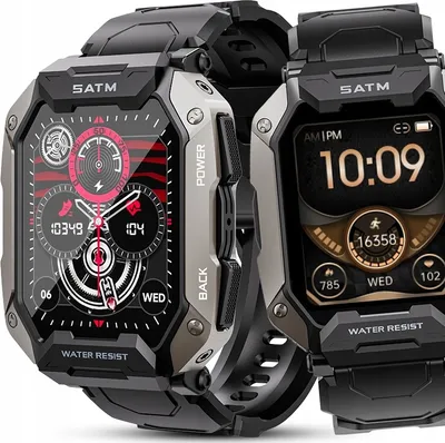 Zdjęcie produktu dla SMARTWATCH MĘSKI ZEGAREK WODOODPORNY MENU PL ROZMOWY 410mAh 20 dni PRACY