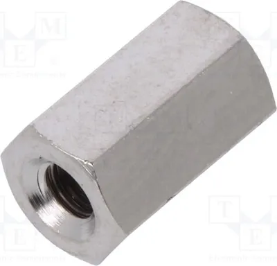 Produktbild von 10x Distanzmuffe mit Gewinde 10mm sechskant Innengew: M3  Messing 115X10 Distanzele