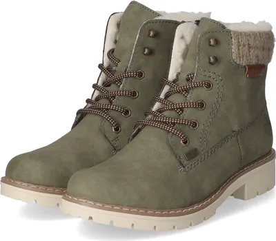 Immagine prodotto di Rieker donna stivaletti stringati verde sintetico impermeabile Taglia: 41