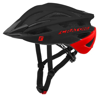 Zdjęcie produktu dla Kask Cratoni Agravic Czarno-czerwony Mat