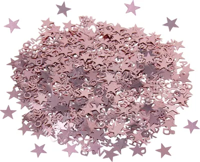 Produktbild von Oblique Unique ABC Alphabet Buchstaben Konfetti Streudeko Tisch Deko Schuleinführung Geburtstag Feier Party roségold